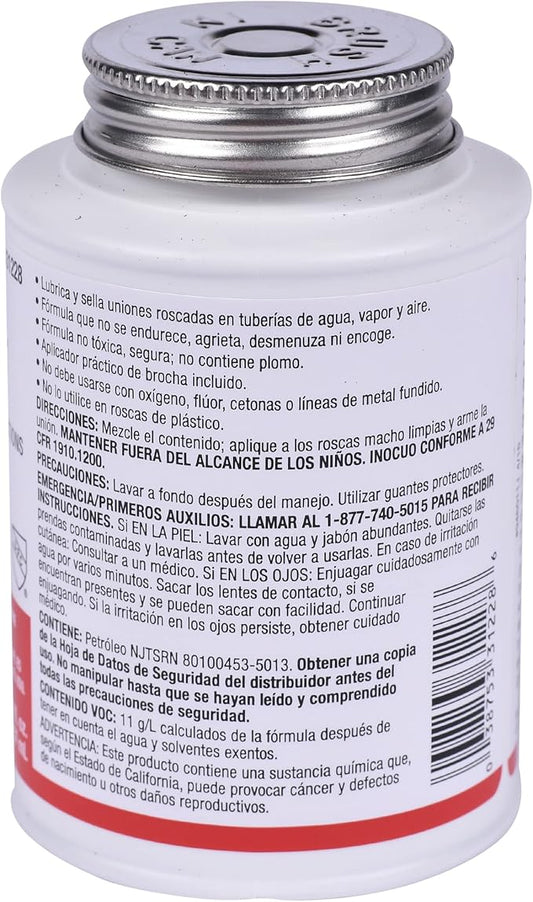Pipe Joint Compound, 8 oz., Gray