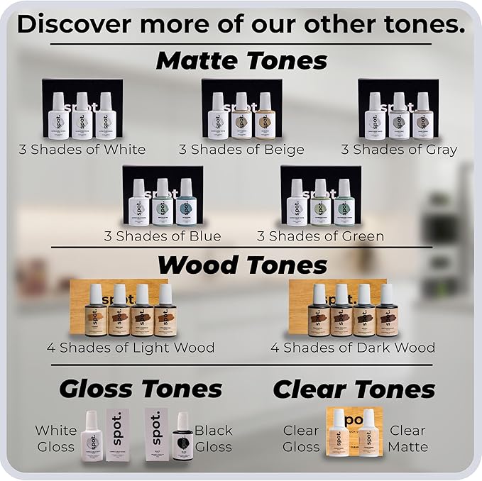 spot. High-Gloss White Touch Up Paint – Porcelain and Appliance Repair for Chips, Stains, Scratches, and Cracks on Fridges, Microwaves, Dishwashers, Dryers, Tiles, and Metal Surfaces – 1 fl oz