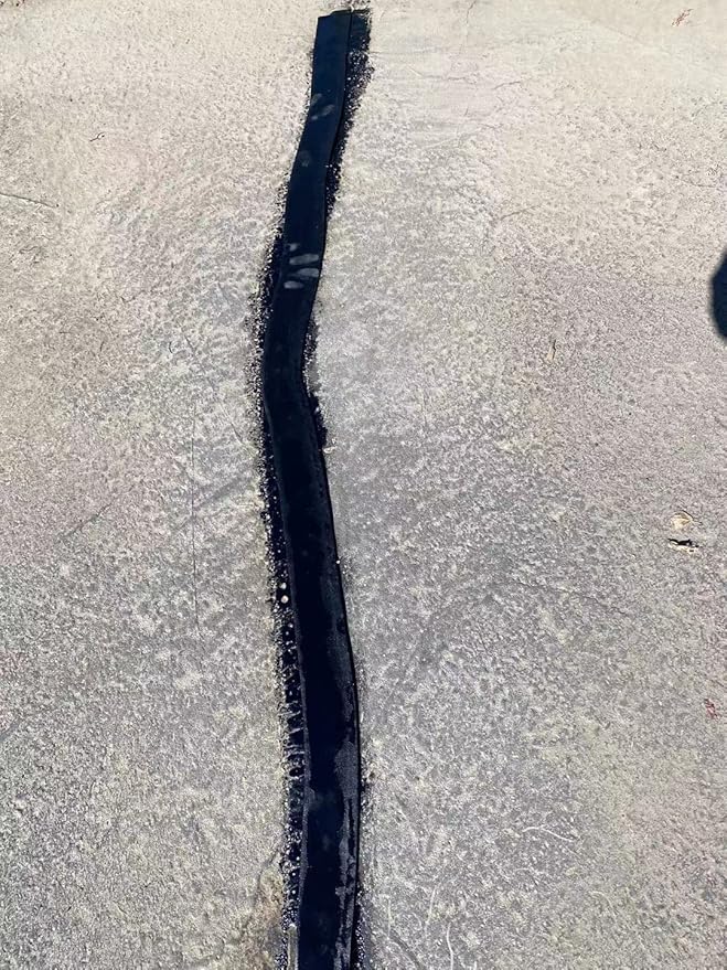 EWT Premium Rubberized Asphalt Tarmac Parking Lot Joint and Crack Sealer Repair Hot-Filler II 50 FT Long (3mm Thick) (2 in)