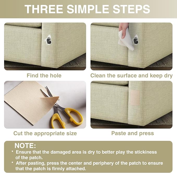 Gheeidau Canvas Repair Tape 4×70 Inch Waterproof Self-Adhesive Fabric Repair Patch for Repairing Boat Covers,Tents,Patio Umbrellas,Car Seats,Luggage,Sofas.(Light Brown)