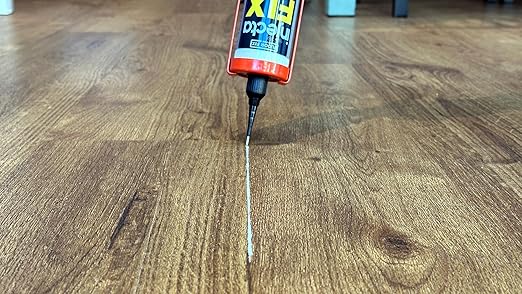 Floor-Fix Pro Injectafix Tile Repair Kit – Extra Strength Tile Adhesive for Loose & Hollow Floor Tiles, Wood, Laminate & LVT – Injection Repair Glue with Stainless Steel Precision Tip 10.1 fl oz (6)