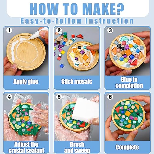 Mosaic Crystal Grout, Mosaics Tile Tools, Mosaic Tile Accessories – Essential for Handmade Grouting and Perfect for DIY Craft Projects (Green, 4.5oz)