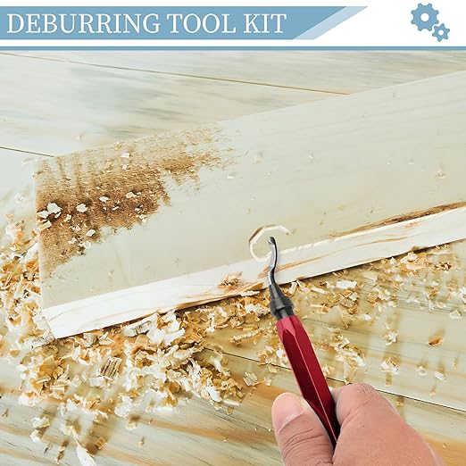 Deburring Tool with 12 HSS Blades, 12 High-Speed Steel Blades for 3D Prints, Metal, PVC & Plastic