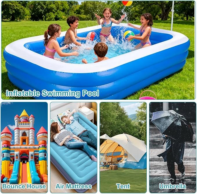 Yoleshy Inflatable Pool Patch Repair Kit, 20 Packs Inflatable Patch Repair Kit 2.5 in, TPU Clear Waterproof Tape for Pools, Bounce House, Air Mattress
