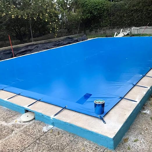 Blue Waterproof Butyl Tape, 6 in x 33ft - W x L, Self Adhesive Butyl Rubber Sealant Tape for RV Repair, Metal Roof Sealing, Pool Cover, Awning, Pool Liner, Window Patching & Boat Leaking