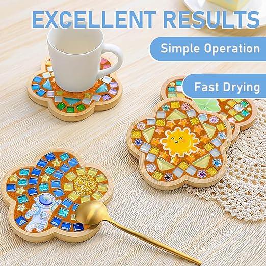 Mosaic Crystal Grout, Mosaics Tile Tools, Mosaic Tile Accessories – Essential for Handmade Grouting and Perfect for DIY Craft Projects (Orange, 4.5oz)