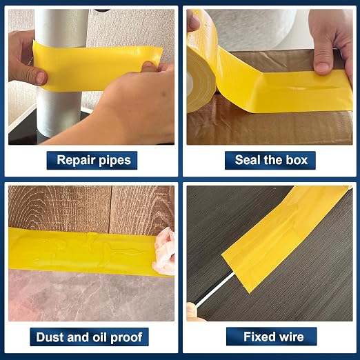 Yellow Duct Tape Heavy Duty, 2.36 Inch x 36 Yard Waterproof Strong Adhesive Duct Tape for Indoor Outdoor Repairs Tear by Hand, 1 Roll