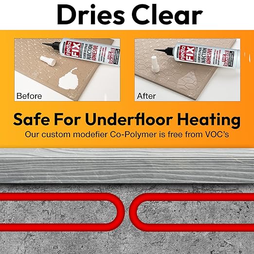Floor-Fix Pro Easy Squeeze - Extra Strength Adhesive - Fix Loose & Hollow Tiles, Squeaky Wood & Laminate - Includes Built in 5/64” Syringe Tip - No Sealant Gun Required (10.1 Fl Oz)