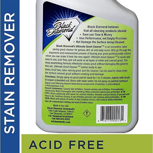 Natural Stone Shower Sealer Quart + Ultimate Grout Cleaner with Brush Quart (2-Pack) – Seals & Protects Showers, Deep Cleans Tile & Grout