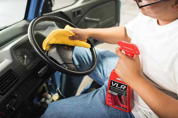 Mothers VLR Vinyl-Leather-Rubber Care, 1 Gallon (06522) | Cleans, Conditions & Protects In One Step, pH Balanced, Neatsfoot Oil & Lanolin To Protect Against Drying, Fading & Cracking
