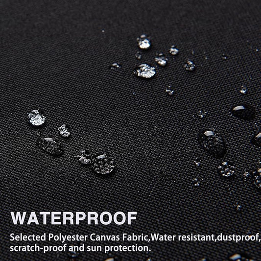 Gheeidau Canvas Repair Patch 9×11 Inch 3Pcs Waterproof Self-Adhesive Fabric Repair Patch for Tents,Boat Cover,Pop Up Canopy,Patio,Bags,Car Seats,Sofas,Furniture Cover(Black)