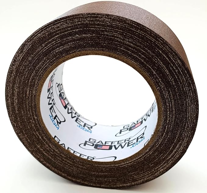 Gaffer Power Brown Gaffer Tape 2” x 30 Yards – Made in USA, Professional Grade, No Residue, Non-Reflective Matte Cloth Tape for Stage, Photography & Cable Management
