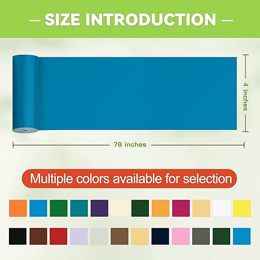 TIANLDD 4x78in Waterproof Repair Tape for Boat Covers,Tents,Tarp,RV Awning,Fabric Repair Tape(Blue)