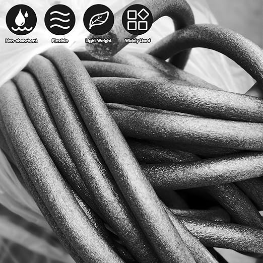 Foam Backer Rod for Gaps Concrete Crack Filler Joints Foam Gap Filler Caulk Saver Backing Rod Filler Rope Concrete Joint Filler (3/8 Inch x 10 Feet)