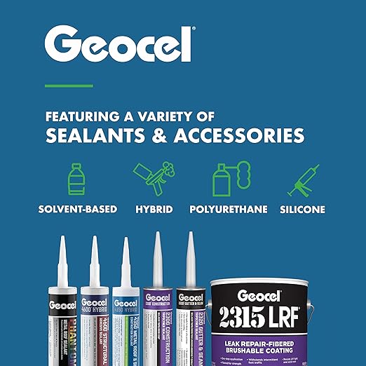 Geocel 4500 Roof Bonding Sealant, 10 fl oz, Black