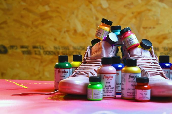 Angelus Acrylic Leather Paint, 4 Fl Oz (Pack of 1), Beige