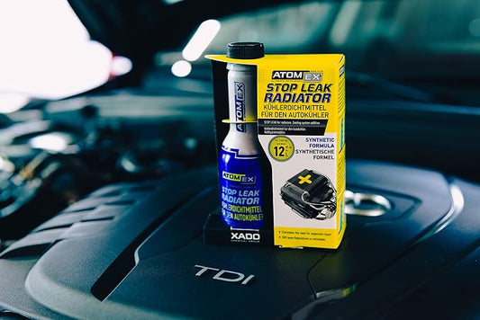 XADO ATOMEX Stop Leak Radiator Coolant Additive - Repair Seal, Restore Radiator Fluid Fix and Prevent Future Leaks (Bottle, 250 ml)