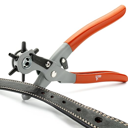 UNCO Leather Multi-Hole Puncher, Belt Punch Tool, Leather Hole Pricane