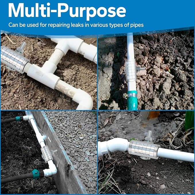 1” X 3” inches pipe repair clamp, Stainless Steel Clamp with one Bolt, repair water pipe leak or copper pipe leak repair kit(26-30MM)
