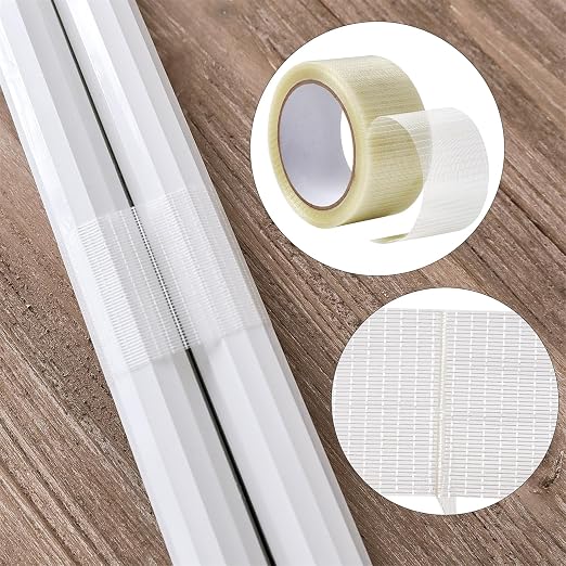 HSTECH Semi Transparent Duct Tape, Heavy Duty Waterproof Tape, High Performance Weather Resistant Tape for Discreet Repairs and Mounting Residential Commercial and Industrial Uses (1 in x 22 Yards)