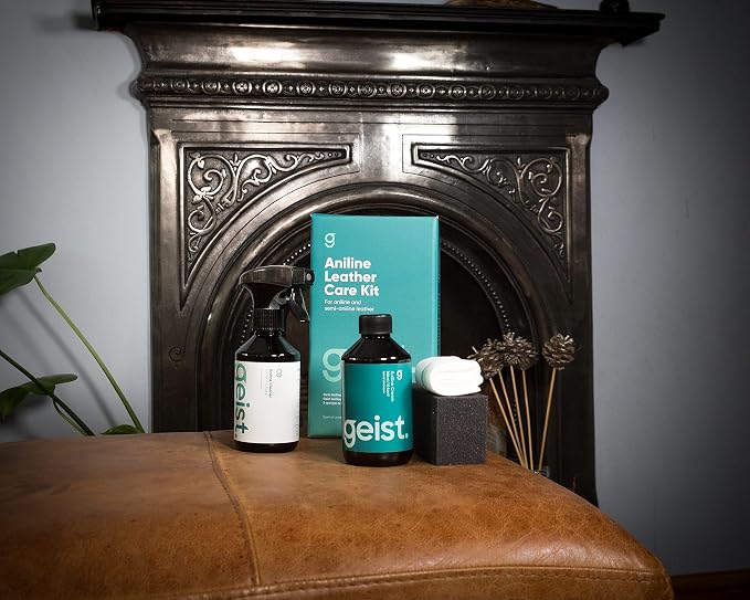 Geist. Aniline Leather Care | for Aniline & semi-Aniline Furniture, Jacket, Bag and Accessories (Care Kit)
