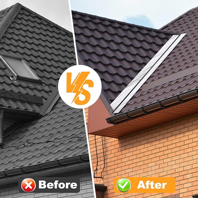 Waterproofing Membrane 39.6in x 196.9in Self-Adhesive Roofing Felt, Bitumen Waterproof Repair Tape Roof Underlayment Protector Roll Patch Seal Tape Roof Cladding for Roof Leak (3.3x16.4ft)