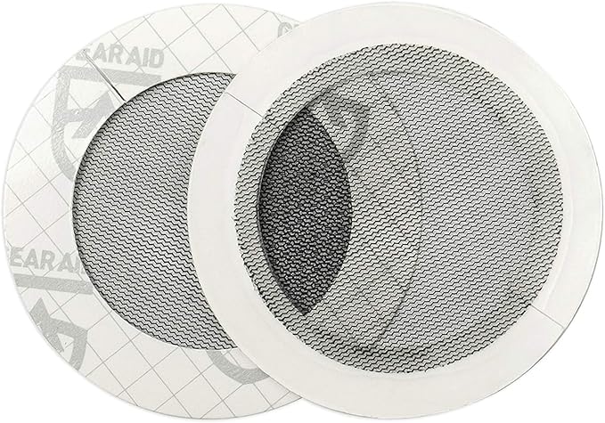 Gear AID Tenacious Tape Mesh Patches for Repairing Holes in Tents, Bug Screens, Mosquito Netting, No-See-ums and More, 3” Rounds