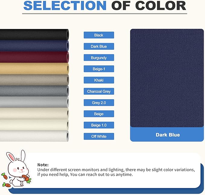 KING MOUNTAIN Canvas Repair Patch 16×30 Inch Self-Adhesive Waterproof Fabric Patch for Sofas, Tents, Furniture,Tote Bags, Car Seats (Dark Blue)