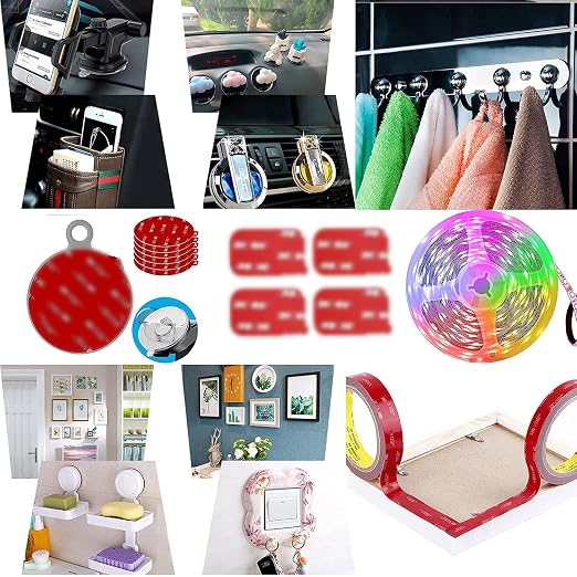 3M Double Sided Tape Heavy Duty Mounting Tape Strong Adhesive Tape Waterproof Foam Tape Picture Hanging Strips for LED Strip Light Indoor and Outdoor (0.39in X 10ft)