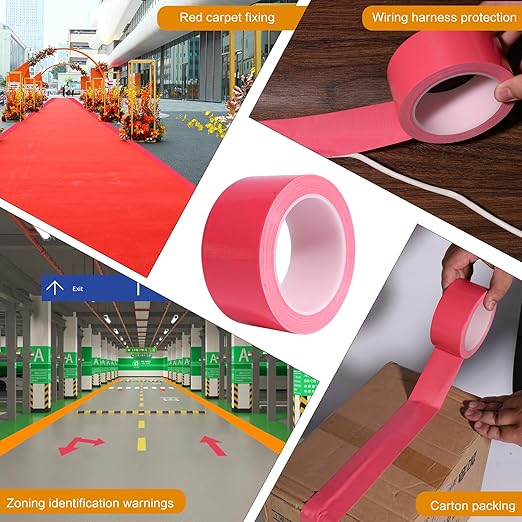Pink Duct Tape Heavy Duty 2 Pack, 2 Inch x 20 Yards Waterproof Cloth Tape, Hand Tearable No Residue Multi-Purpose Strong Adhesive for Home Repair, DIY Crafts, Moving & Outdoor Projects