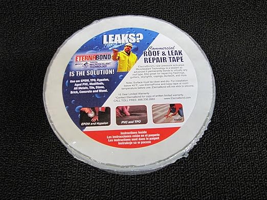 EternaBond RoofSeal White 3" x50' MicroSealant UV Stable RV Roof Seal Repair Tape | 35 mil Total Thickness - EB-RW030-50R - One-Step Durable, Waterproof and Airtight Sealant