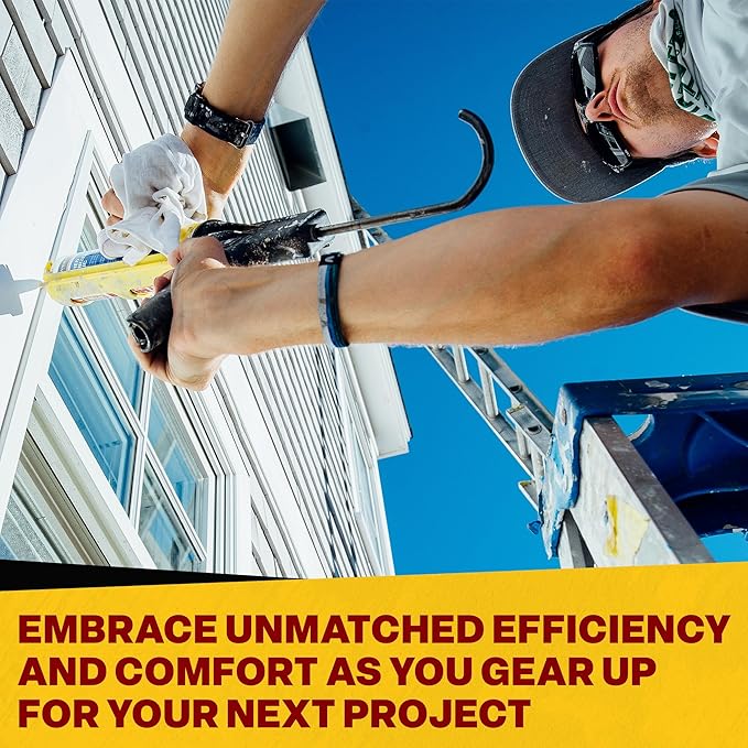 Dripless ETS2000 Ergo Composite Caulk Gun | Dripless Caulking Gun for 10 oz Cartridges or Tubes | Lightweight Body | 12:1 Thrust Ratio | Pro Painter Preferred | 4 Pack
