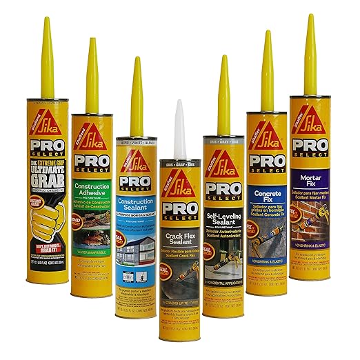 SIKA Sikaflex Construction Sealant - White, All-Purpose Polyurethane for Joints 1/2" or Smaller - 10.1 fl. oz - Weatherproof, High Elasticity, Paintable, Strong Adhesion, (Pack of 2)