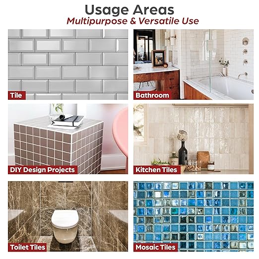 ISPAR Tile Grout Repair Kit – Beige Grout Filler 14 oz Value Size, Pre-Mixed Grout Repair Paste, Ready to Use Tile Joint Filler for Bathroom & Shower Tile, Spatula & Sponge