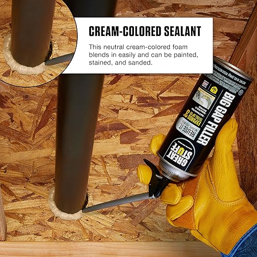 Great Stuff 99108860 Smart Dispenser Big Gap Filler, Cream