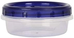 4 Pack Twist Top Food Storage Containers Leak-Proof, Airtight Soup Storage Canisters with Screw & Seal Lids BPA-Free, Stackable, Reusable Kitchen Essentials 8-Ounce