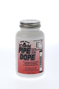 Black Swan All Purpose Pipe Dope, Pipe Thread Sealant, Soft-Set, High Viscosity, Low Odor, for All Piping Types, Especially Formulated for Use on Natural Gas Lines, Bottle Brush Cap, 1-Gallon, Yellow