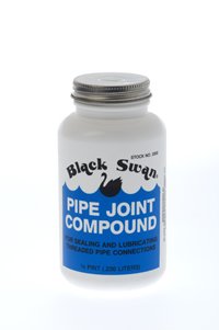 Black Swan Pipe Joint Compound -Soft-Set Pipe Thread Sealant – Non-Hardening - Reliable Leak Prevention - Drip-Resistant – 1 Gallon