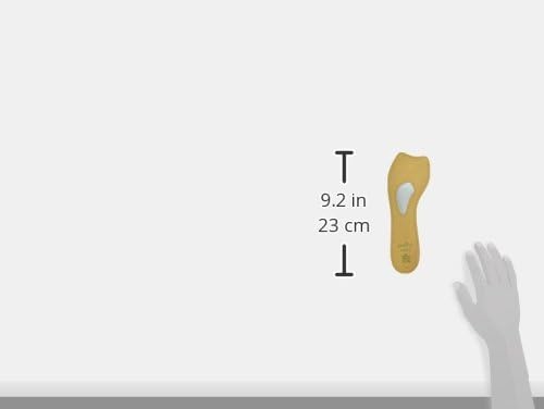 Pedag 121 Lady 3/4 Ultra Thin Leather Self Adhesive Insole for All Heels, Tan, Women's 10