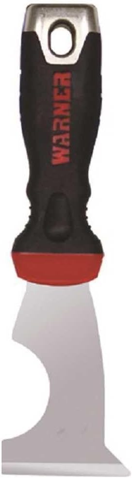 Warner ProGrip 6-in-1 Stiff Glazier Knife with Hammer Cap, 90199