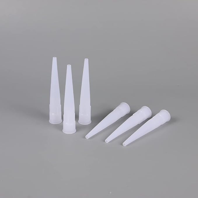 40 Pcs Silicone Tube Nozzles Caulk Finishing Nozzles Screw On Nozzles Plastic Caulk Nozzles Caulk Tip Covers Silicone Sealant Tube Tips
