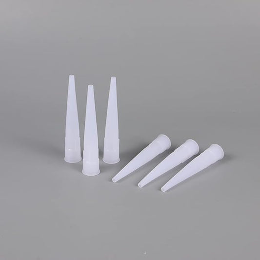 40 Pcs Silicone Tube Nozzles Caulk Finishing Nozzles Screw On Nozzles Plastic Caulk Nozzles Caulk Tip Covers Silicone Sealant Tube Tips