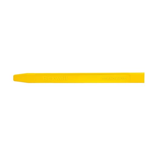 Brixwell Chisel End Stick Tool, Plastic Construction, Yellow Finish, 7-7/8" Length, 5/8" Width, Non-Scratch Tool for Caulking, Sealant, Window Channels, Gaskets, Glazing, and Painting Applications