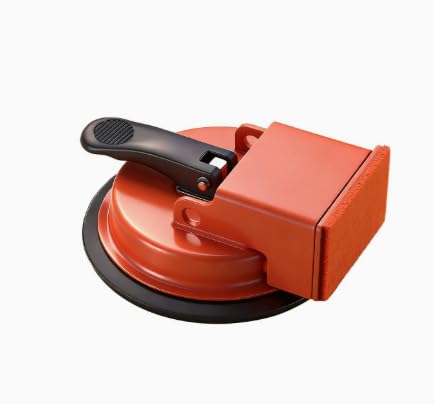 Floor Gap Fixer Tool,Heavy Duty Laminate Floor Suction Cup Tool for Wood,Vinyl & Tile Flooring,Enhanced Vacuum Suction Gap Repair Tool with Anti-Slip Grip,Flooring Installation Accessories (Orange-1)