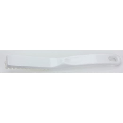 SPARTA Detail Brush Grout Brush, Crevice Brush with Hanging Hole for Bathroom, Kitchens, Countertop, Plastic, 9 Inches, White, (Pack of 6)