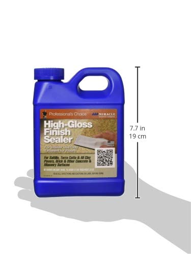 Miracle Sealants High-Gloss Finish Sealer for Tile & Stone, Water-Based, Quart