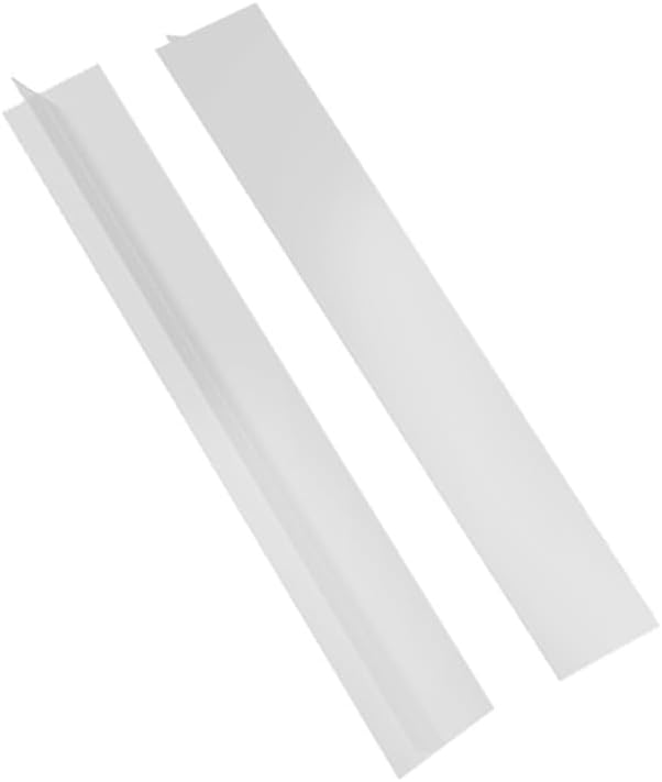 2 Pack Flexible Kitchen Stove Gap Covers, Silicone Gap Fillers Between Counter and Stovetop,Washer, Oven, Dryer, Easy to Wipe, Food grade silicone material (White,21in)