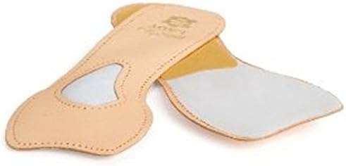 Pedag 121 Lady 3/4 Ultra Thin Leather Self Adhesive Insole for All Heels, Tan, Women's 8