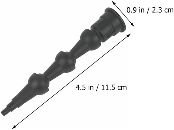 Universal Caulking Nozzle Tip Flexible Bent Caulk Applicator Tool for Corners Bathrooms and Hard to Reach Spaces 4.5In Abs