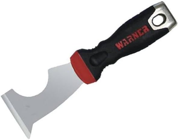 Warner ProGrip 6-in-1 Stiff Glazier Knife with Hammer Cap, 90199